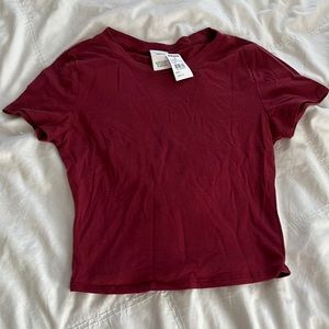 red tillys short sleeve shirt M girl